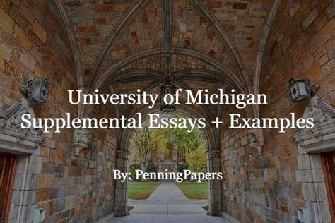 How to Write University of Michigan Supplemental Essays: Tips and Strategies for Standing Out